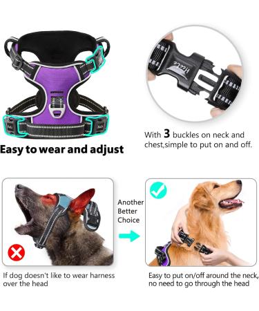 Buy Heele Adjustable Dog Harness for Small Dogs | Reflective & Breathable with Padded Handle | No-Sweater Design | S-Breast Capture 35-61cm - International Shipping Available - Buy Online on GoSupps.com
