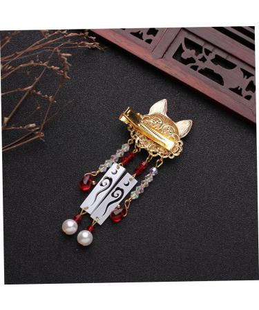 SOESFOUFU 1 Pair Fox Tassel Clip Tassel Drop Barrette Chinese Tassel Hair Clips Animal Hair Clip Tassel Barrette Chinese Hair Accessories Chinese Tassel Hairpin Tassel Hairpin - Buy Online on GoSupps.com