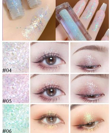 3 Colors Liquid Glitter Eyeshadow Kit Waterproof Metallic Shimmer Sparkling Eyeshadow Blue Green Purple Diamond Eye Shadow Stick Long Lasting Glow Eye Shadow Christmas Eye Makeup Gift for Women-B 02# B - Buy Online on GoSupps.com