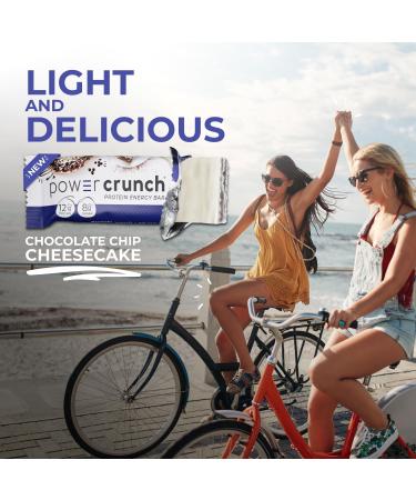 Power Crunch Protein Wafer Bars High Protein Snacks with Delicious Taste Chocolate Chip Cheesecake 1.4 Ounce (12 Count) - Buy Online on GoSupps.com