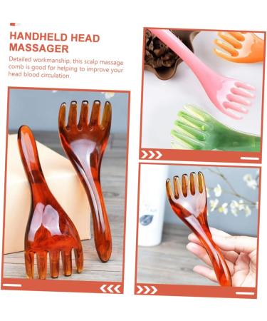 CLISPEED 4-Piece Gua Sha Head Massage Tool Set - Multi-Purpose Jade Massage Comb for Relaxation & Wellness - Buy Online on GoSupps.com