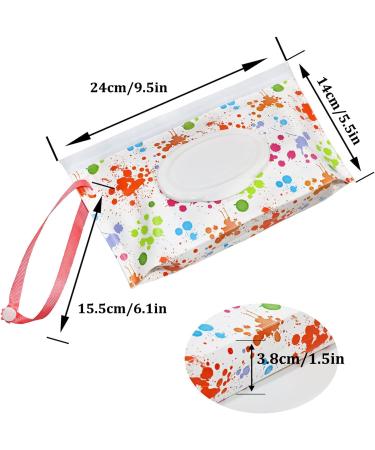 Ushopfun 6 Pack Portable Wet Wipe Pouch Travel Baby Wet Wipe Dispenser Container Refillable Wipe Holder for Diaper Bag Reusable Wet Wipes Box Wipe Carrying Case Holder Small Keeps Wet Wipes Moist White - Buy Online on GoSupps.com