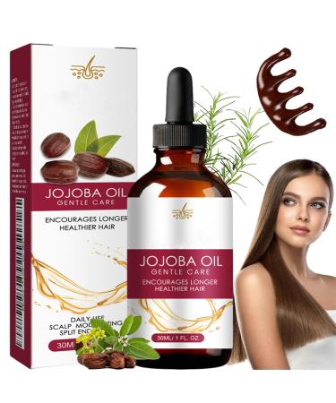 HOUXIANDOU Jojoba Oil Hair Oil Jojoba Oil For Hair Care Thickening Serum Hair Serum For Women And Men Hair Oil For Healthy Hair 1 Bottle