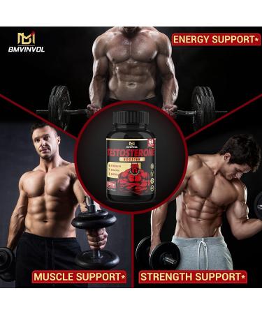 Test Booster Supplement for Men - 15 500mg Herbal Equivalent - Supports Strength  Muscle  Energy - Made with Tribulus  Panax Ginseng  Ashwagandha - Buy Online on GoSupps.com