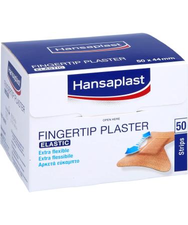 Buy BSN Medical Hansaplast Elastic Fingertip Plasters - 50 Pack | Durable & Comfortable Wound Care - Buy Online on GoSupps.com