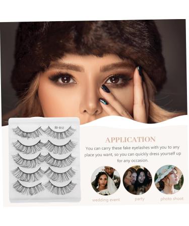 5 Pairs Dense False Eyelash wispy lashes cat eye lashes women false eyelashes natural lashes eyelash natural look lash stuff girls lashes Russia Miss Imitation curly - Buy Online on GoSupps.com
