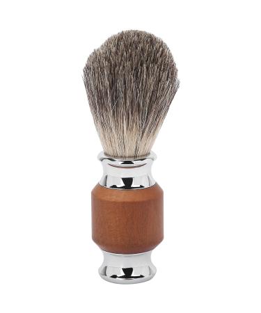 Shaving Brush Friendly Shaving Brush Travel Portable Shaving Brush with Stainless Steel Handle for Shaving Cream Foam or Soap (Brown)