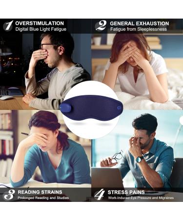 Heated Eye Mask - USB Moisturizing Eye Mask for Dry Eyes & Sleep - Portable Electric Warm Eye Mask for Men & Women - Buy Online on GoSupps.com