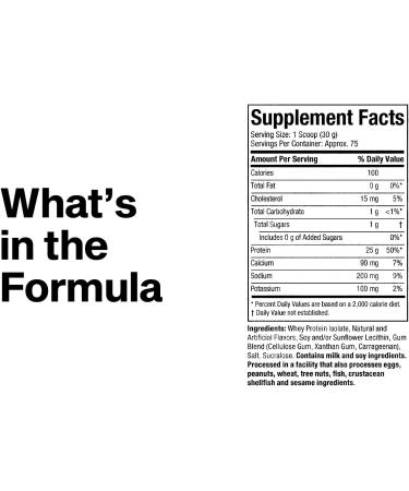 MuscleTech ISO Whey Isolate Protein Powder Vanilla - Post Workout Gym Supplement for Lean Muscle Gain Body Building Weight Gainer & Recovery - 25g Protein BCAA EAA & 0 Added Sugar - 5lbs Vanilla 5 Pound (Pack of 1) - Buy Online on GoSupps.com