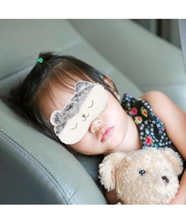 Masque de Sommeil Peluche Animal Mignon Occultant Bandeau lastique Confortable pour Filles et Femmes Cache-yeux Doux pour Voyage et Repos - Buy Online on GoSupps.com