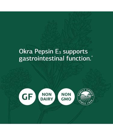 Standard Process Okra Pepsin E3 - Whole Food Digestion & Digestive Health - 90 Capsules, Gluten-Free - Buy Online on GoSupps.com