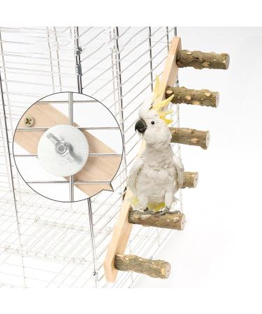 Wooden Bird Toys for Parrots - Climbing Ladders & Knitting Conductor | International Shipping - Buy Online on GoSupps.com