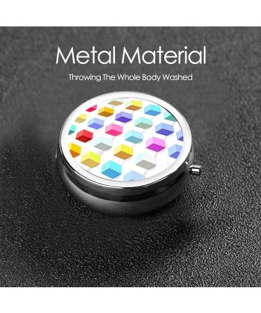 Colorful 3-Compartment Round Pill Box Organizer | Portable Travel Pill Box for International Shipping - Buy Online on GoSupps.com