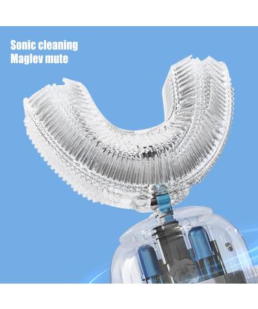 Buy Sky Blue Automatic Waterproof U-Shaped Electric Toothbrush for Kids - Best Oral Care Solution - Buy Online on GoSupps.com