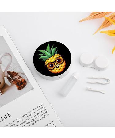 Buy Cartoon Pineapple Contact Lens Travel Kit - Portable & Cute Box with Mirror for Daily Use - Perfect for Outdoor Adventures - Buy Online on GoSupps.com