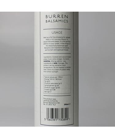 Burren Balsamics 4 Diamond Balsamic Vinegar of Modena - 250ml - Buy Online on GoSupps.com
