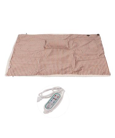 Heated warm scarf heated heating ceiling Electrical mattress pad ceiling 3 heat settings timing function plush heated ceiling Heated shoulder and neck warmer heating pillows (brown)
