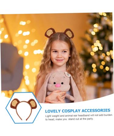 minkissy 1 Set zoo animal headband fabric monkeys monkey ear hair hoop headbands tails - Buy Online on GoSupps.com