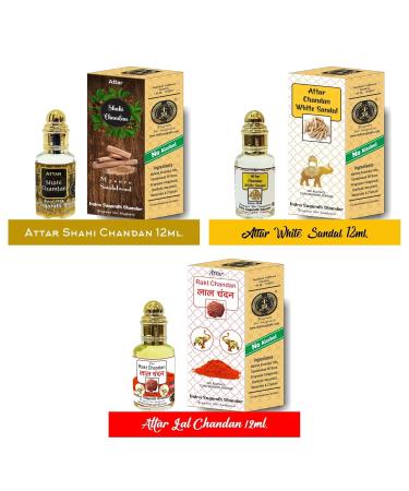 INDRA SUGANDH BHANDAR Attar For Men Real Mysore Sandalwood Long-Lasting Chandan Ittar for Men Itra Itar Roll On Pack(12 ml) - Buy Online on GoSupps.com