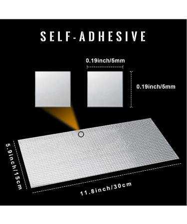 10800Pcs Silver Self Adhesive Mirror Mosaic Tiles - Square Glass Pieces for Disco Ball Craft and Home Decoration - 5x5mm - Buy Online on GoSupps.com