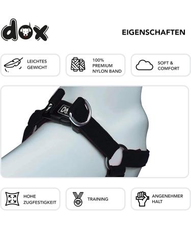 Ddoxx Adjustable Nylon Dog Harness - Step-In Outbreak-Proof for Small to Large Dogs | Black XS | Perfect for Puppy's Car Safety & Comfort - Buy Online on GoSupps.com