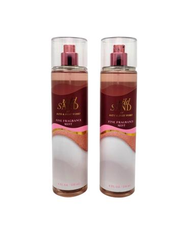 Bath & Body Works Fine Fragrance Mists Set of 2 8oz Each Bottle (Wild Sand)