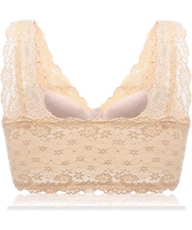 Shop Ghakke Mastectomy Bras for Women | Front Zip Padded Bralette for Silicone Breasts | XXL Skin Color Available - Buy Online on GoSupps.com