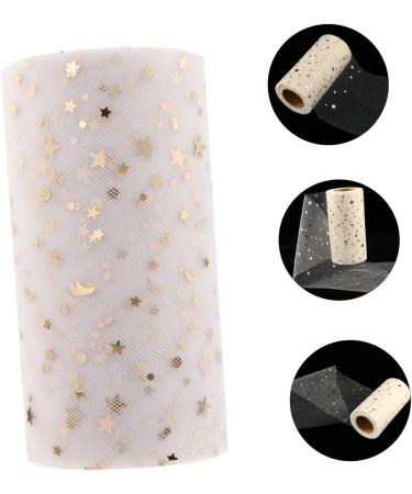 ABOOFAN 3 Rolls Christmas Scarf Dinner Table Decor Mesh Ribbon Diy Wrapping Tulle Star Yarn - Buy Online on GoSupps.com
