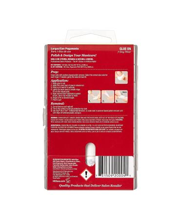 100 Tips False Nail Kit - Curve Overlap Style, Long Length, Long Lasting DIY Manicure Set with Nail Glue - 100 Artificial Nails in 10 Sizes - Buy Online on GoSupps.com