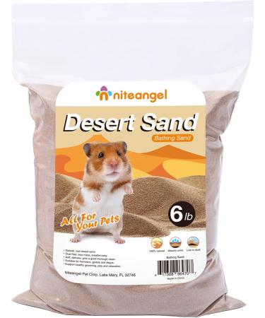 Nitangel Hamster W stenbad Sand | Dust-Free Bathing Sand for Hamsters Chinchillas and Small Pets (2.72kg) - Buy Online on GoSupps.com