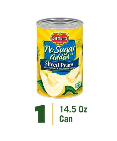 Del Monte 14.5oz Canned Bartlett Sliced Pears in Water - No Sugar Added, Artificially Sweetened - Buy Online on GoSupps.com