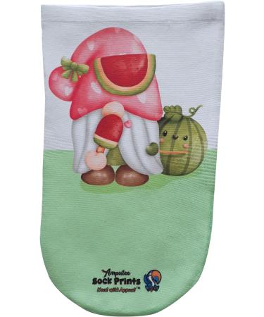 Amputee Stump Sock Gnome with Watermelon Design | 3Ply Stump Sock - Buy Online on GoSupps.com