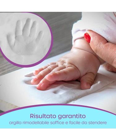 Baby Footprints Frame Perfect Gift for Newborn Baptism and Birthdays | Adaptable Picture Frames with Slit for Birth Band - Buy Online on GoSupps.com