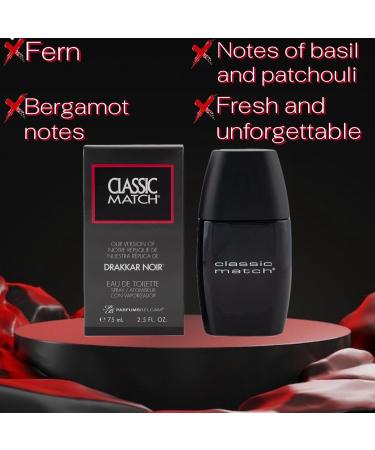 PB ParfumsBelcam Classic Match our Version of Drakkar Noir EDT 2.5 Fl Oz (F37437-04-DN) (Pack of 2) 2.5 Fl Oz (Pack of 2) - Buy Online on GoSupps.com