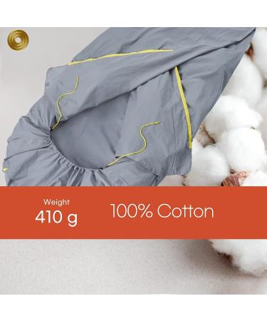 Double Top Cover Cotton Sleeping Bag Liner for Travel & Camping | Bottom Zipper, Wide Head Cover | Fine Seam Stitching | Adult Sleep Sack - Buy Online on GoSupps.com