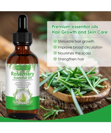 Rosemary Hair Oil for Hair Growth and Skin Care Hair Strengthening Oil for Fuller Healthier Hair Anti Hair Loss and Nourishes Scalp for Hair Growth Repair | 60 ml - Buy Online on GoSupps.com