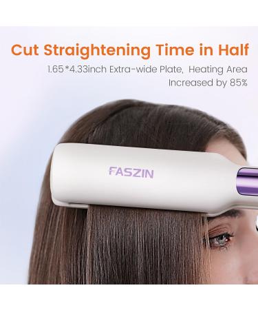 Professional Hair Straightener | 1.65" Titanium Flat Iron | Fast Heating LED Temp Display 10 Temp Levels | International Shipping Available - Buy Online on GoSupps.com