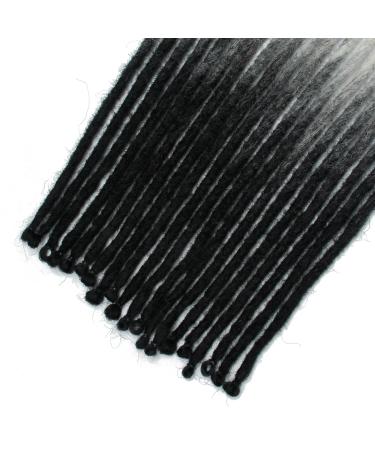 Handmade 24 Inch Thin 0.6cm Synthetic Dreadlock Extensions - 20 Strands Crochet Hair for Hip-Hop Style - Soft Dreads in Two Colors (White) - Buy Online on GoSupps.com