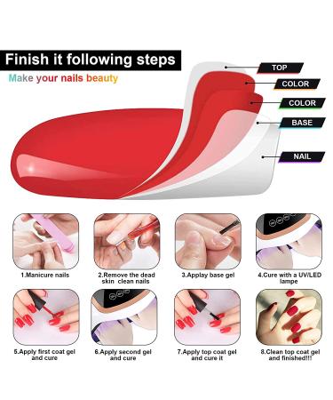 Erarrow Gel Nail Polish Set - 20 Popular Colors | UV LED Soak Off Nail Gel Kit (23 PCS) - Buy Online on GoSupps.com