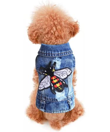 AMAONE Chihuahua Dog Coat - Leopard Bowknot Jacket for Small Dogs - Stylish & Cozy Knitwear (One Size 0207frb-blue a) - Buy Online on GoSupps.com
