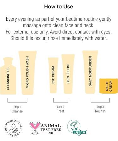 Super Facialist Vitamin C Night Cream - 50ml | Brighten & Reveal Radiant Skin | Oil-Free & Vegan Friendly - Buy Online on GoSupps.com