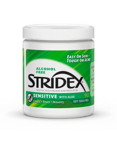 Stridex Sensitive Acne Pads - 90-Count (Pack of 3) - Buy Online on GoSupps.com