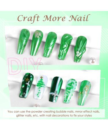 Shop Laza Chrome Nail Powder - Mirror Effect Metallic Glitter for DIY Gel Nail Art & Crafts | Holographic Pigment & Decoration - Buy Online on GoSupps.com