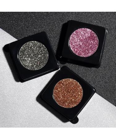 High Pigment Eyeshadow Palette - Glitter & Metallic Neutral Shades for Long Lasting Makeup | 11# Bright Gold - Buy Online on GoSupps.com