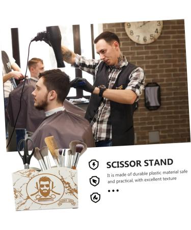 Buy Minkissy Makeup Container 5 Scissors Storage Holder & Tool Organizer for Hairdressers Durable Plastic with Compartments for Combs & Scissors Ideal for Salon Use - Buy Online on GoSupps.com