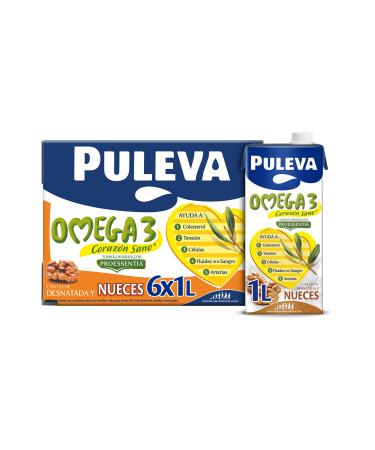 Puleva Puleva Omega 3 with nuts. Pack of 6 x 1 l