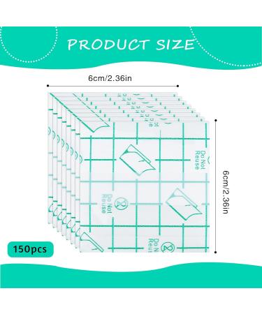 150-Piece Makeup Hand Palette Stickers | Disposable Adhesive Pallet for Nail Art | Waterproof Transparent Cosmetic Tape - Buy Online on GoSupps.com