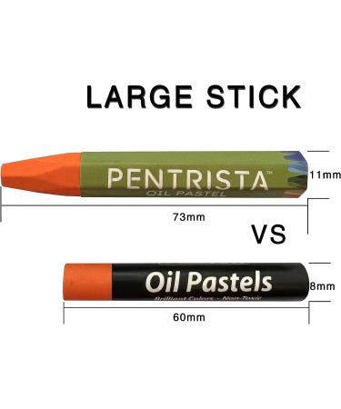 PENTRISTA 24+1 Oil Pastels Set with Sharpener & Holder - Non-Toxic Crayons for Kids & Artists, Ideal for Indoor Activities - Buy Online on GoSupps.com