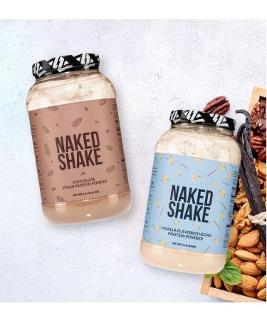 Naked Shake Chocolate Protein Powder - Plant Based, US & Canadian Farms, MCT Oil - Gluten-Free, Soy-Free, No GMOs - 30 Servings - Buy Online on GoSupps.com