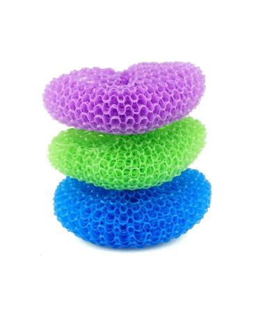 D.RECT 3 pieces plastic scourer plastic scourer scratch sponge perfect